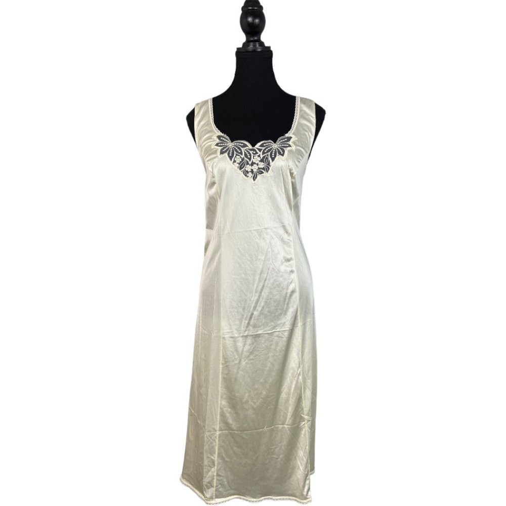 90s Lace Midi Slip Dress